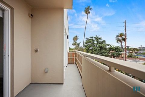 Balcony with View of Palm Trees at Venice Wave by Wiseman, Venice, CA, 90291