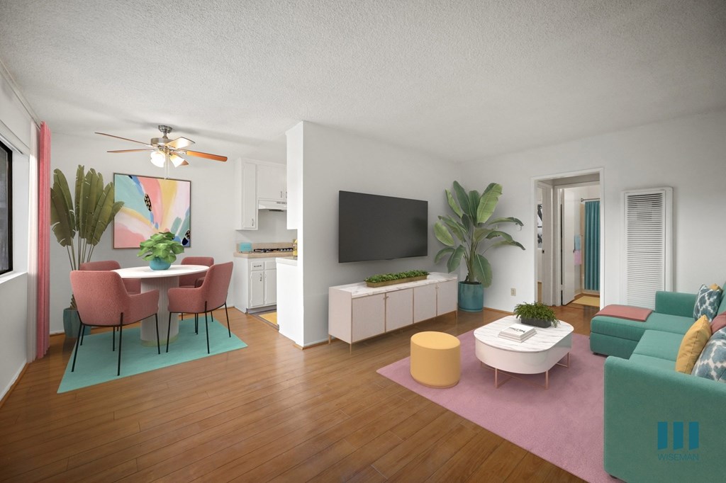 Open-Concept Dining and Living Room