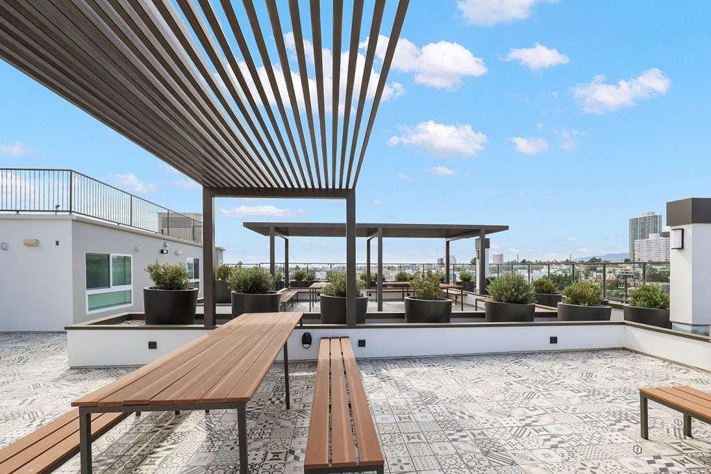West LA apartments with rooftop deck