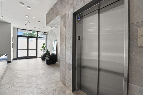 Elevator Located in the Lobby of Sunset Rise