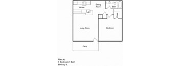 a floor plan of a house with a bedroom and a living room