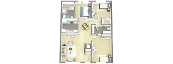 Three Bedroom Two Bath