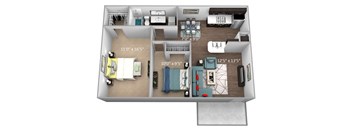 a floor plan image of the heritage at legacy apartments in houston, tx