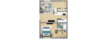 1-bed, 1-bath 620-sqft floor plan at Haven on Canal Apartments in New Smyra Beach