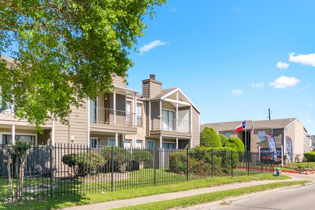 Kirkwood Landing Apartments fenced in residential buildings