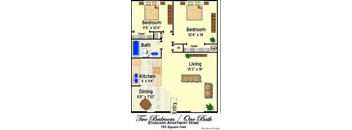 Two Bedroom One Bath