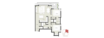 a floor plan of a house with a mix of different floors