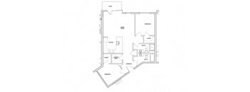 Violin 2 Bed 2 Bath Floor Plan at River Point West Apartments, Elkhart, Indiana