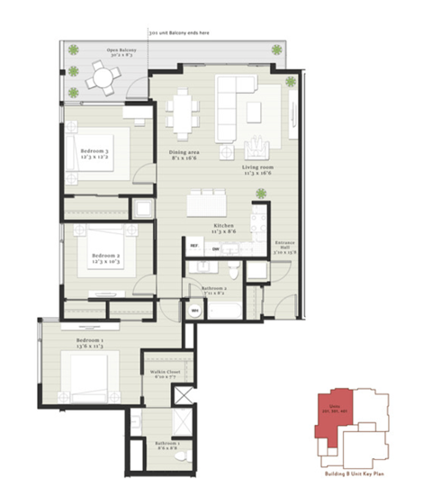 the floor plan of the residence