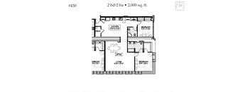 the third level floor plan of the residence