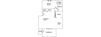 a diagram of a floor plan of a green house