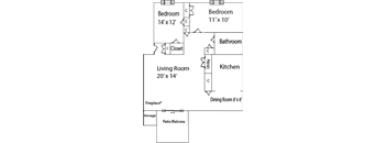 a diagram of a floor plan of a house