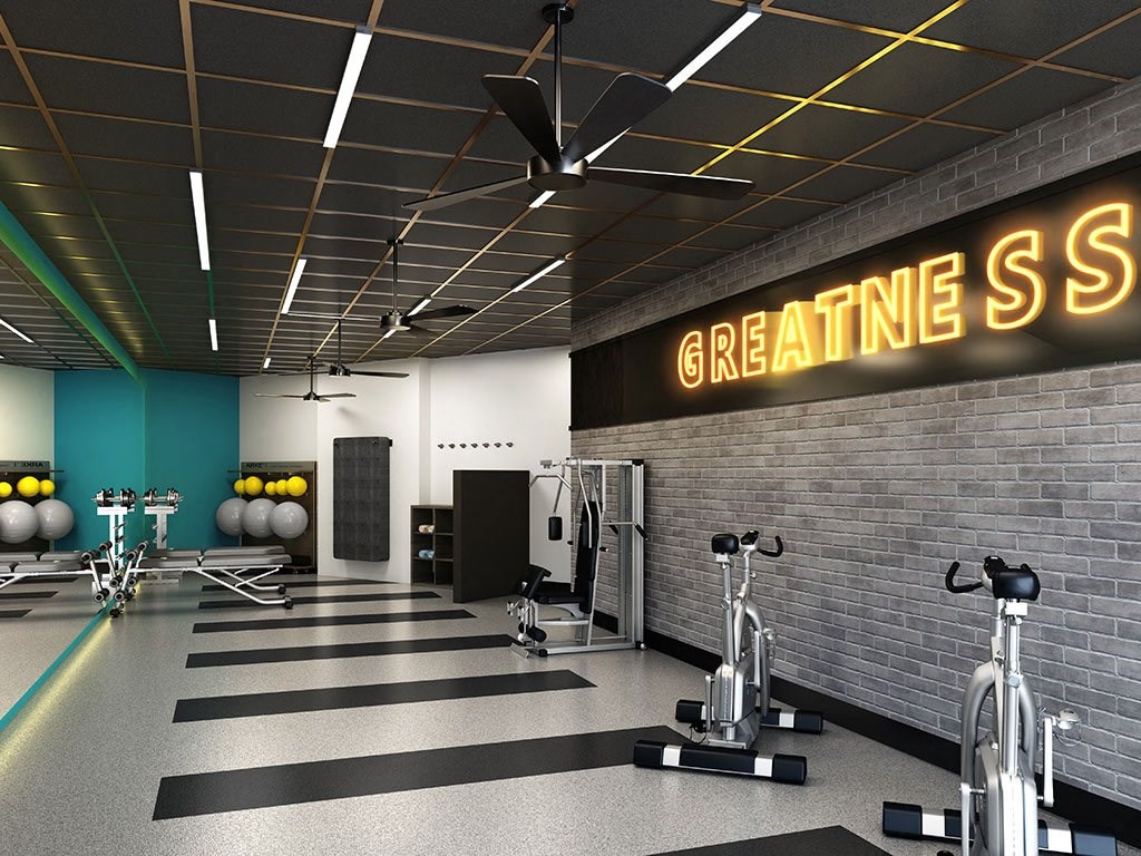 Fitness Center With Modern Equipment at River Point West Apartments, Indiana