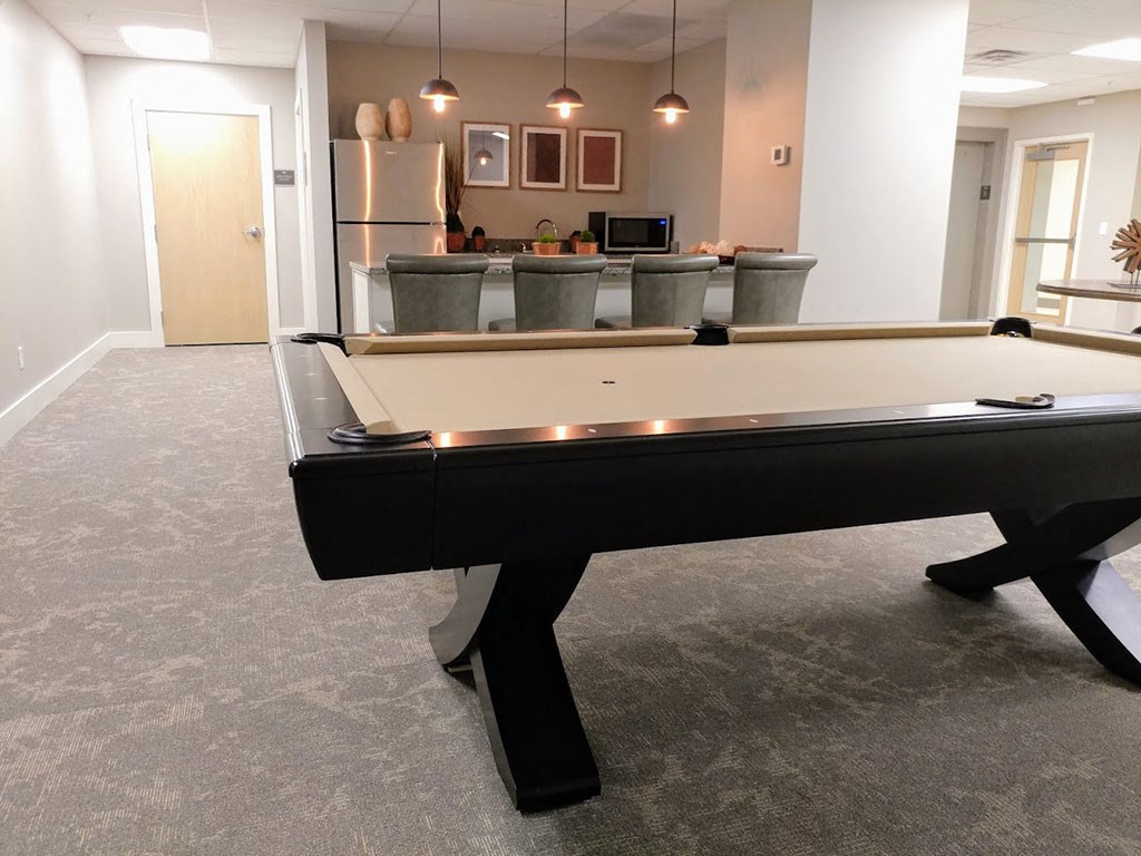 Billiards Table at Studebaker Lofts, Indiana