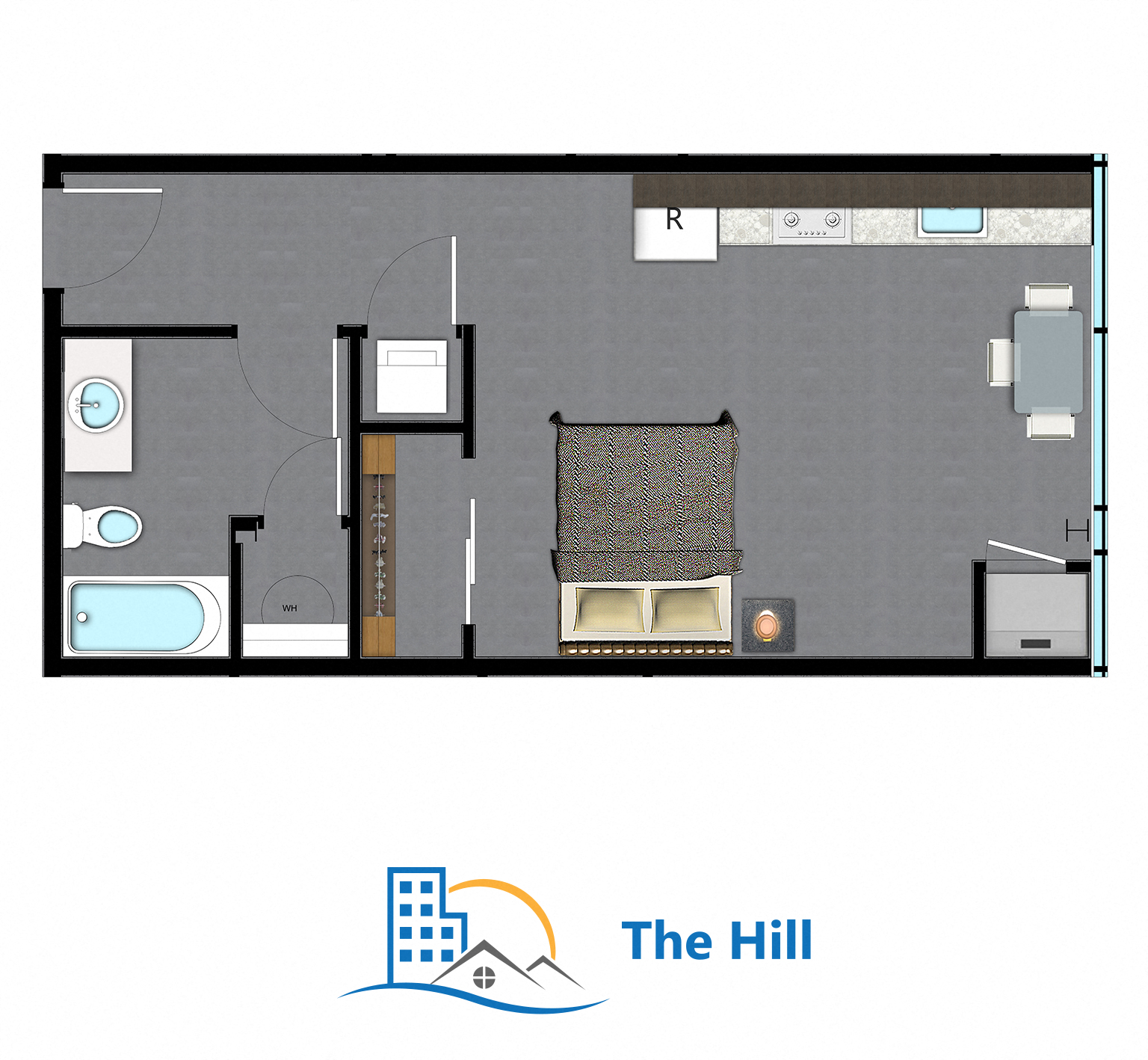 the floor plan of the hill