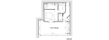 the floor plan of the forum second floor