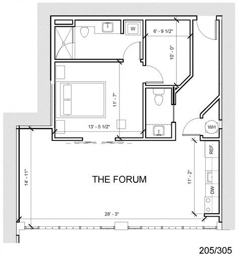 the floor plan of the forum second floor