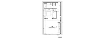 floor plan of the first floor of a small house