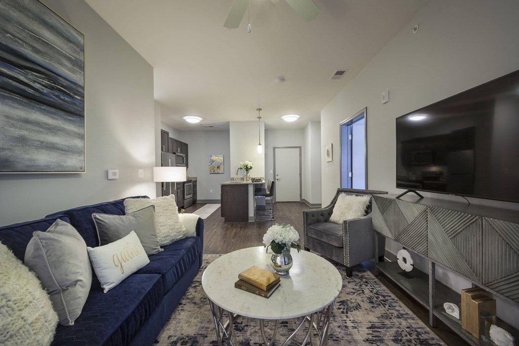 Modern Living Room at The Ivy at Berlin Place, South Bend, IN, 46601