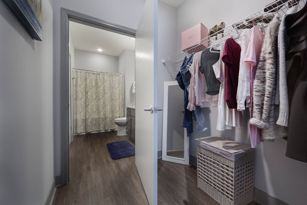 Walk-in Closet at The Ivy at Berlin Place, South Bend, IN