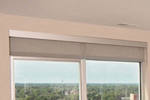Apartment unit with views of Downtown Fort Wayne Apartment unit with views of Downtown Fort Wayne at Skyline Tower Apartments, Fort Wayne