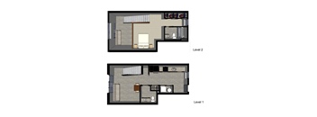 One Bedroom Loft (736sf)