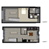 Legion One Bedroom Loft (876sf)