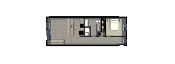 One Bedroom (662sf - 714sf)