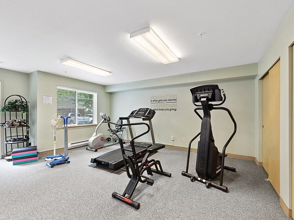 Exercise room at Lakewood Meadows in Lakewood, WA