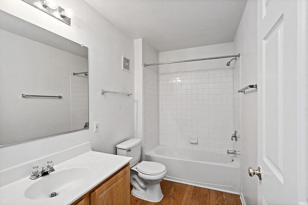 Bathroom at England Run Apartments in Fredericksburg VA