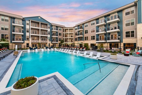 Pool at 1900 Parmer Apartments in Austin TX