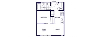 A01 Floorplan Image at Q21 Apartments in Portland OR