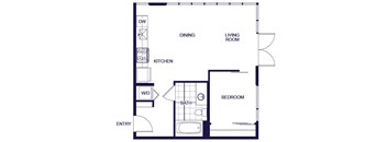 A04 Floorplan Image at Q21 Apartments in Portland OR