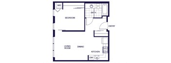 A05 Floorplan Image at Q21 Apartments in Portland OR