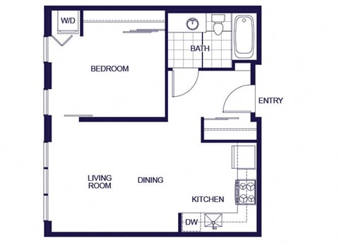 A05 Floorplan Image at Q21 Apartments in Portland OR