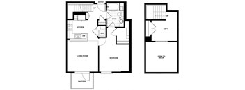 A07  Floor Plan at Candara at Hancock Park Apartments in Los Angeles CA
