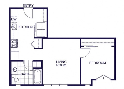 A07 Floorplan Image at Q21 Apartments in Portland OR