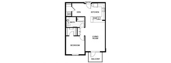 A08D  Floor Plan at Candara at Hancock Park Apartments in Los Angeles CA