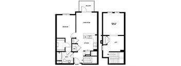 A09  Floor Plan at Candara at Hancock Park Apartments in Los Angeles CA