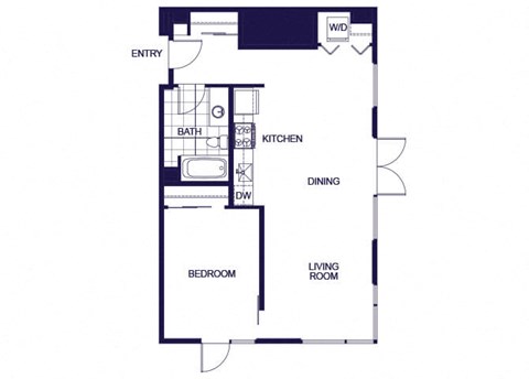 A09 Floorplan Image at Q21 Apartments in Portland OR