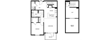A10D  Floor Plan at Candara at Hancock Park Apartments in Los Angeles CA