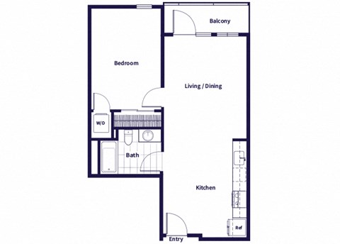 A10 floor plan at Idea1 Apartments in San Diego CA