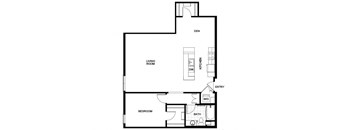 A11D  Floor Plan at Candara at Hancock Park Apartments in Los Angeles CA