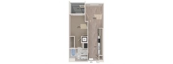 A1 floor plan at Embark Apartments in Freemont CA