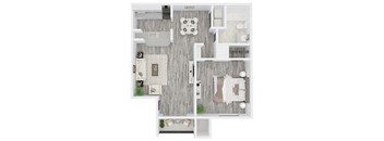 a 1 bedroom floor plan  vantage
