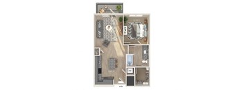 A1 Floorplan Image at Verge Apartments in Atlanta GA