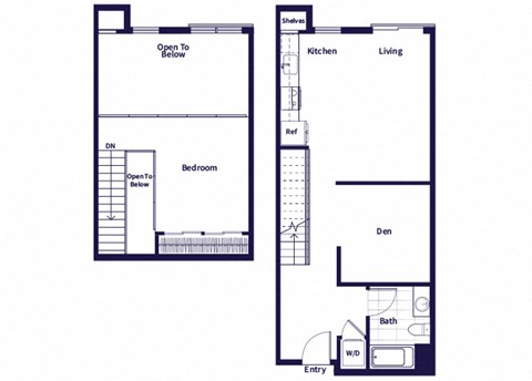 A2L floor plan at Idea1 Apartments in San Diego CA