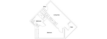 A2 Floorplan Image at The Lodge at Morgan Hills Apartments in Morgan Hill CA