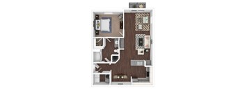 One bedroom apartment at Portofino Place Apartments in West Palm Beach Florida