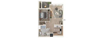 a floor plan of a two bedroom apartment